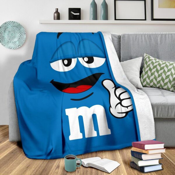 blue mm fleece blanket funny gift for mm lover zflyh