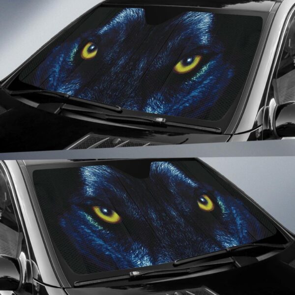 blue wolf eyes car sun shades jptwl