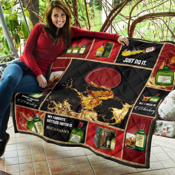 buchanans scotch quilt blanket all i need is whisky gift idea fzuyd