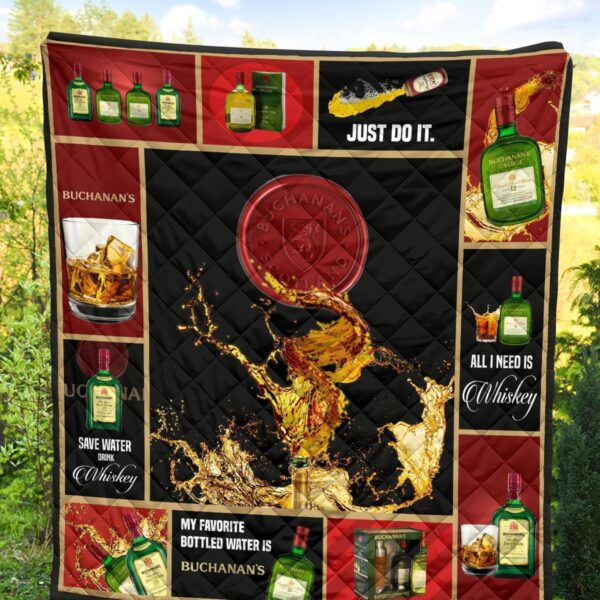 buchanans scotch quilt blanket all i need is whisky gift idea wipue