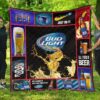 bud light quilt blanket beer lover funny gift idea zoukl