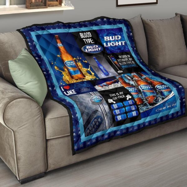 bud light quilt blanket funny for beer lover aa5cs