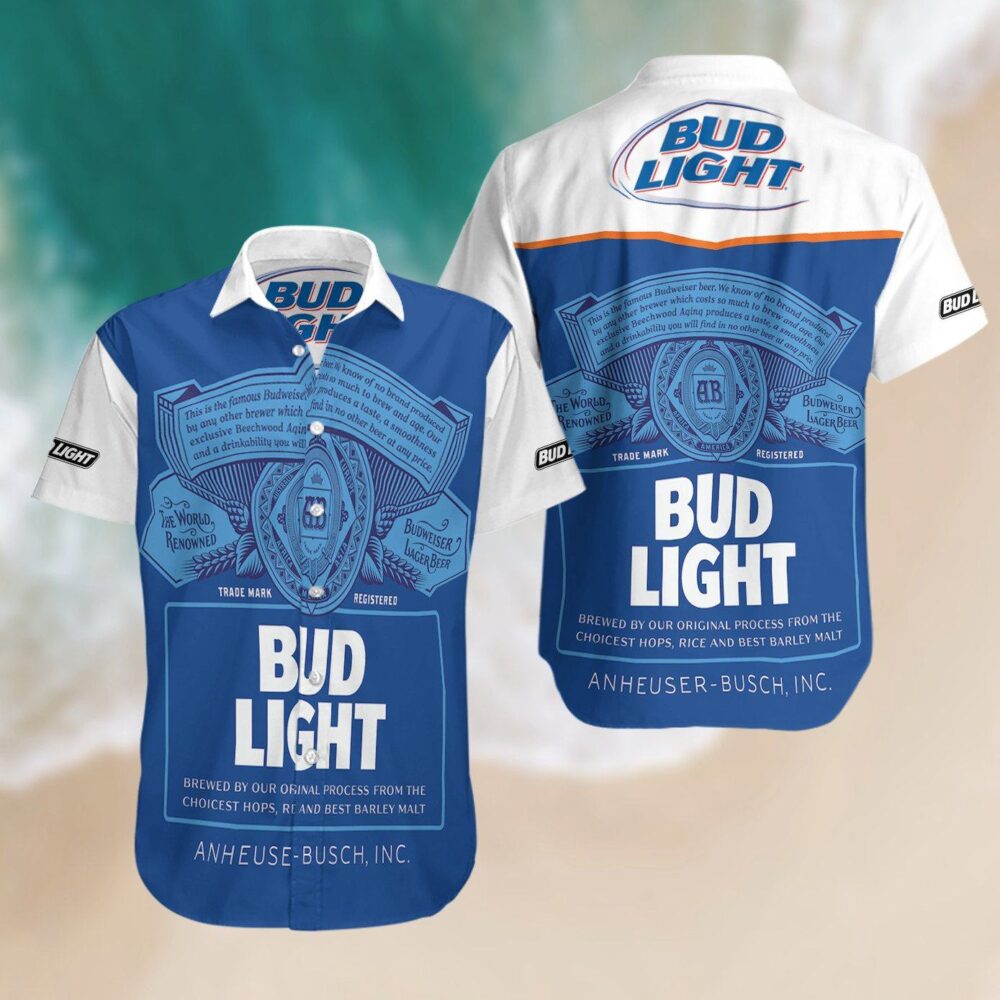 Bud Light Summer Hawaiian Beach Shirt | Custom Hawaiian Shirts