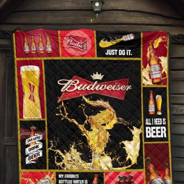 budweiser quilt blanket funny beer lover gift idea rlrxq