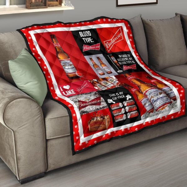 budweiser quilt blanket funny gift idea for beer lover 2g3zk