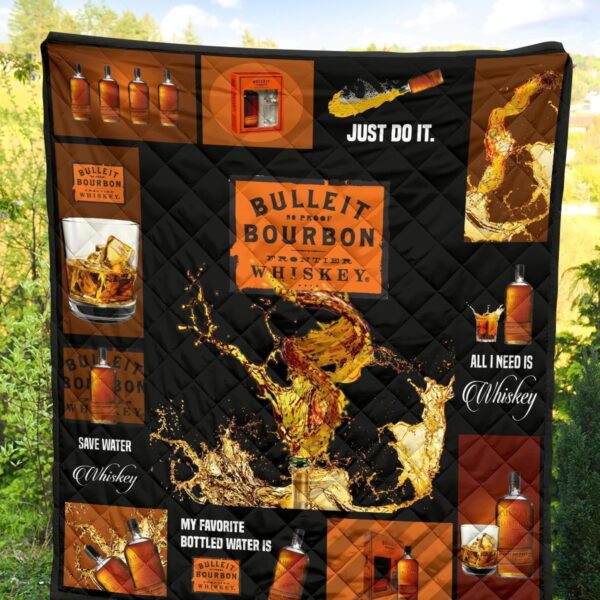 bulleit bourbon quilt blanket all i need is whisky gift idea hv2gh