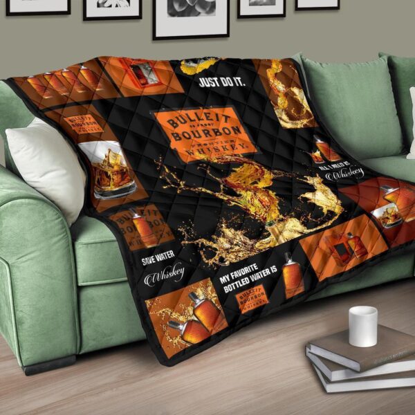 bulleit bourbon quilt blanket all i need is whisky gift idea uigmq