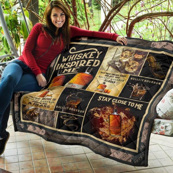 bulleit bourbon quilt blanket whiskey inspired me gift idea 6cant