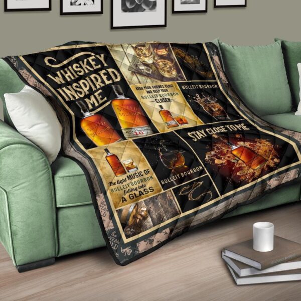 bulleit bourbon quilt blanket whiskey inspired me gift idea 6czcg