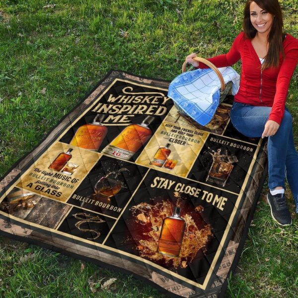 bulleit bourbon quilt blanket whiskey inspired me gift idea ez3zj