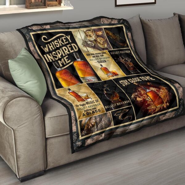 bulleit bourbon quilt blanket whiskey inspired me gift idea uw5dh