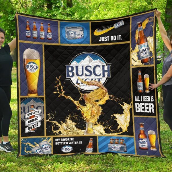 busch light quilt blanket beer lover funny gift 8exgm