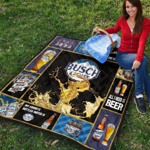 busch light quilt blanket beer lover funny gift ljfxd