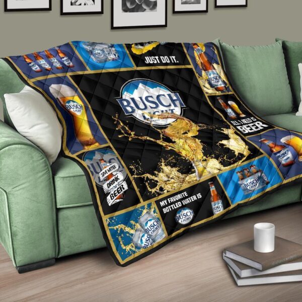 busch light quilt blanket beer lover funny gift pl71d