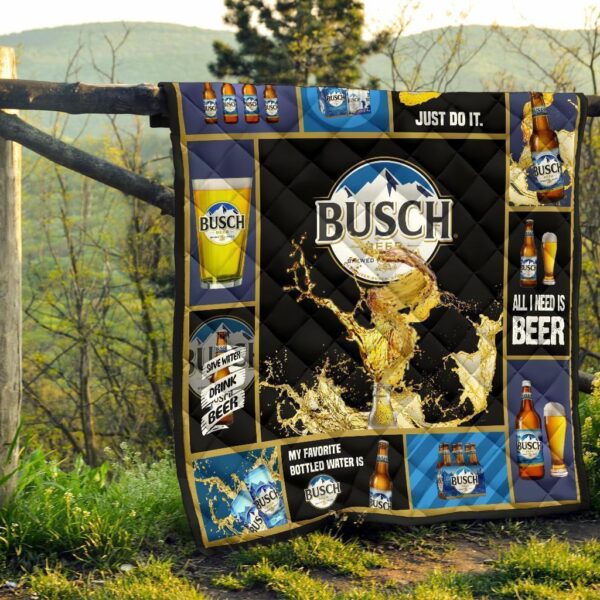 busch quilt blanket beer lover funny gift 7k1wx