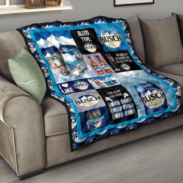 busch quilt blanket funny gift idea for beer lover jd0iz