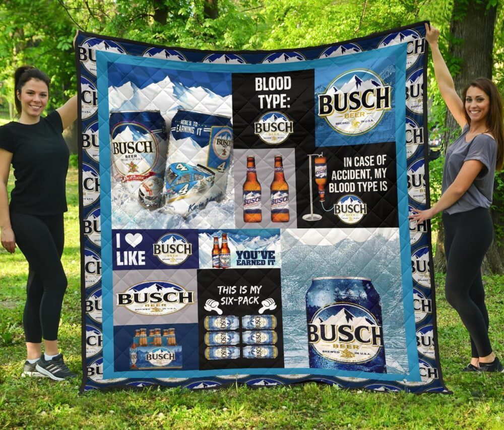 Busch Quilt Blanket Funny Gift Idea For Beer Lover