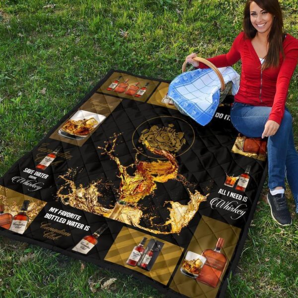 canadian club quilt blanket all i need is whisky gift idea ti1iq