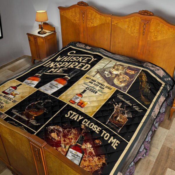 canadian club quilt blanket whiskey inspired me gift idea 5i9w4