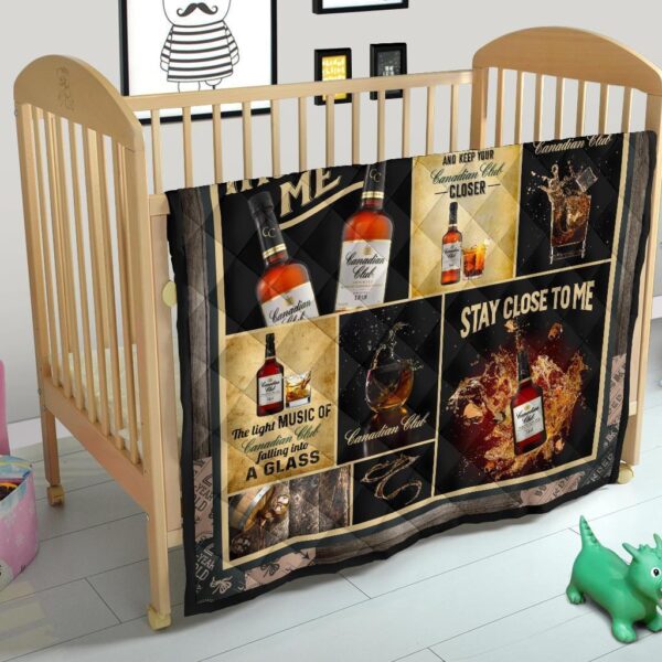 canadian club quilt blanket whiskey inspired me gift idea 8sxrz