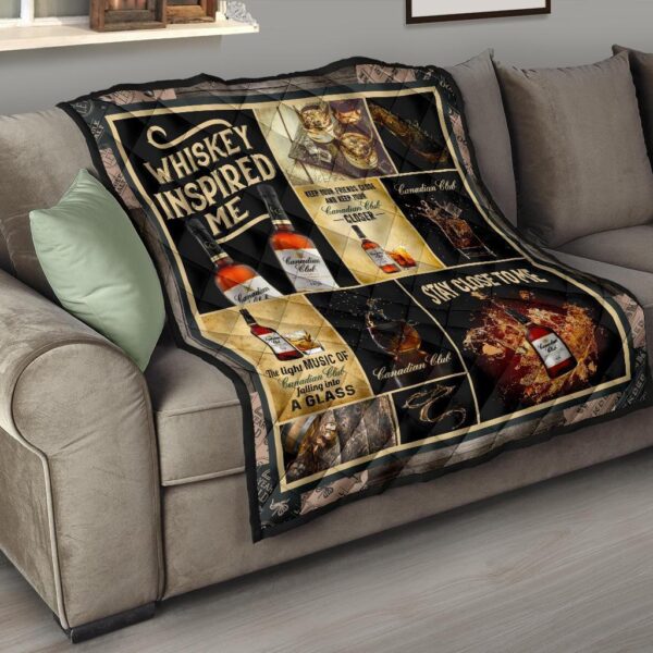 canadian club quilt blanket whiskey inspired me gift idea ilb8f