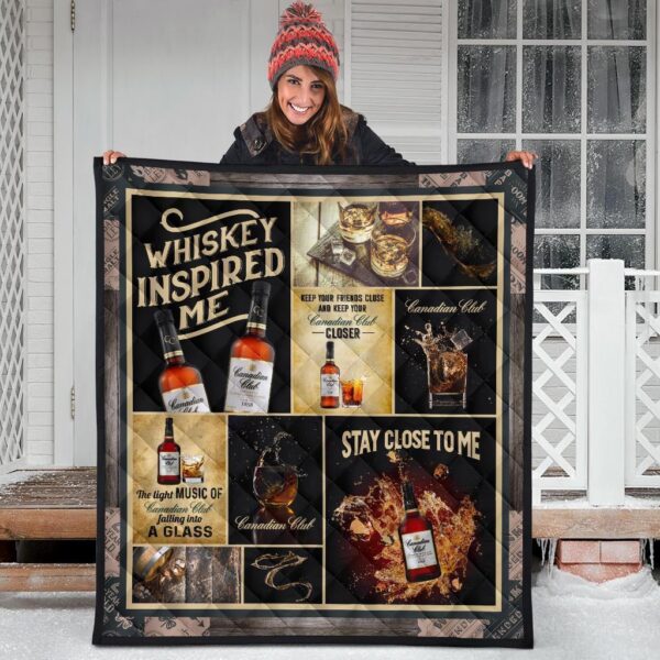 canadian club quilt blanket whiskey inspired me gift idea jgwrf