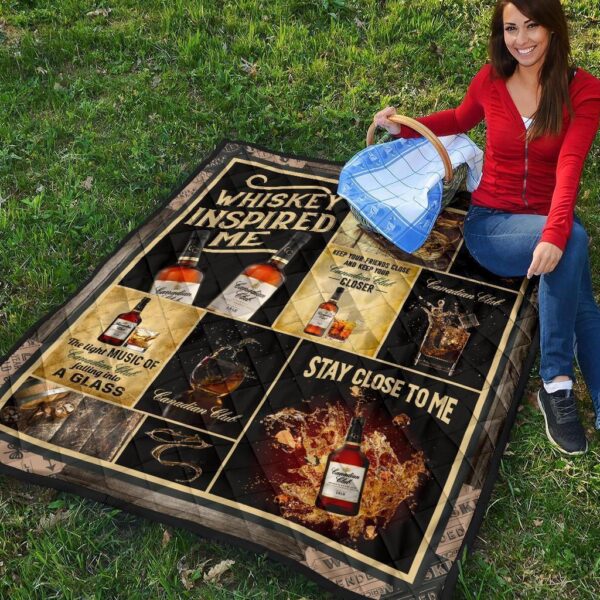 canadian club quilt blanket whiskey inspired me gift idea uputd