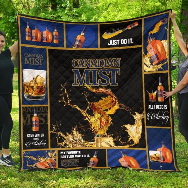 canadian mist quilt blanket all i need is whisky gift idea kfd7l