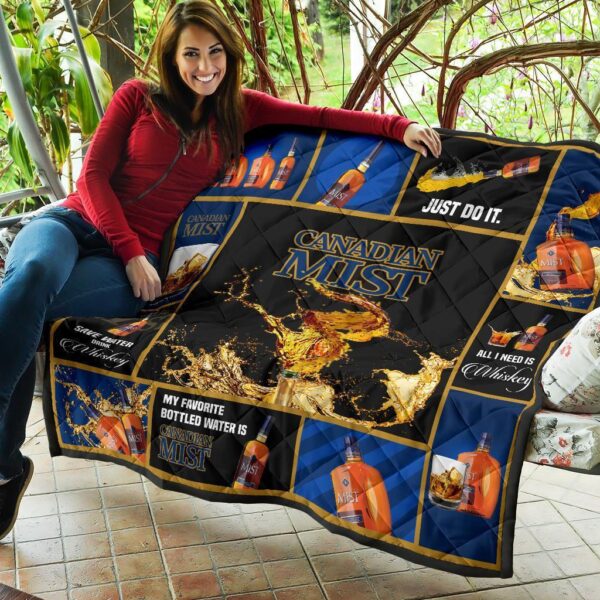 canadian mist quilt blanket all i need is whisky gift idea nh0nr