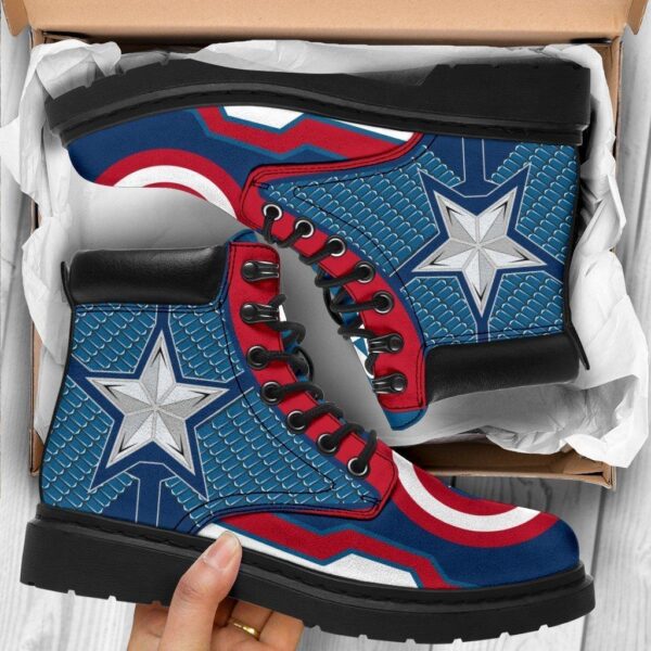 captain america all season boots casual shoes vegan leather custom boot shoes tb113 dfc2r