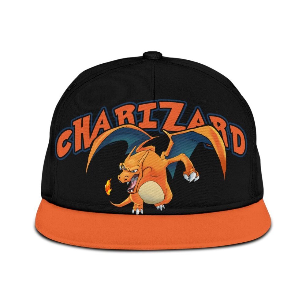 Charizard Snapback Hat Anime Fan Gift Idea