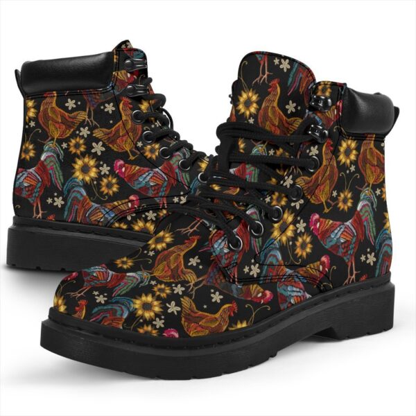 chicken boots animal custom shoes funny chicken lover prgek