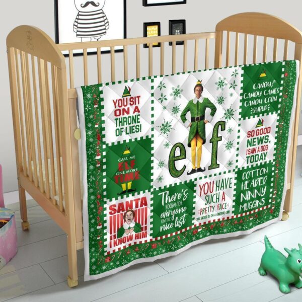 christmas elf quilt blanket funny xmas gift idea 5vbxx