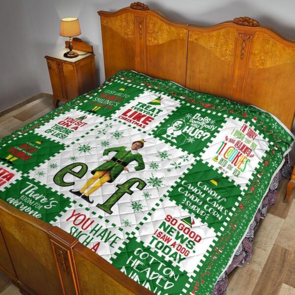 christmas elf quilt blanket funny xmas gift idea jpuif