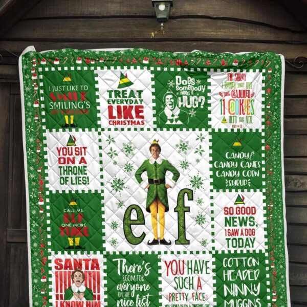 christmas elf quilt blanket funny xmas gift idea q7grs