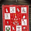christmas unicorn quilt blanket xmas gift for unicorn lover jkt1c