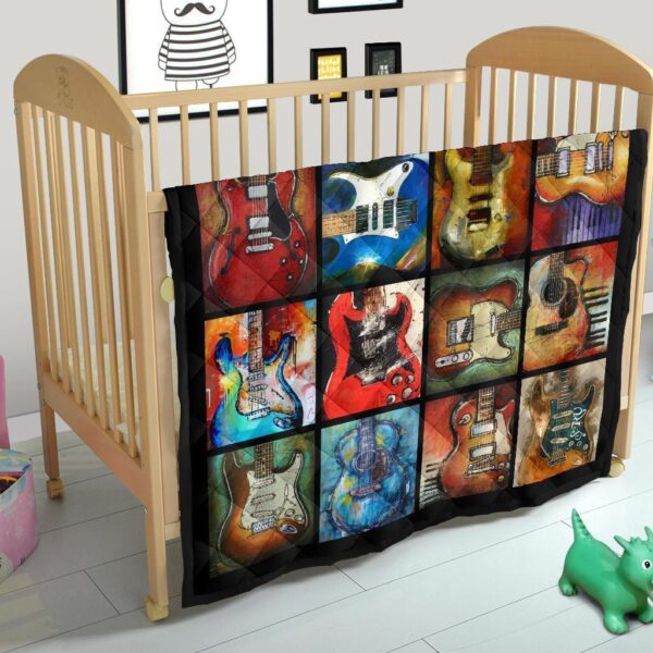 classic guitar quilt blanket gift for guitar lover z5ey6