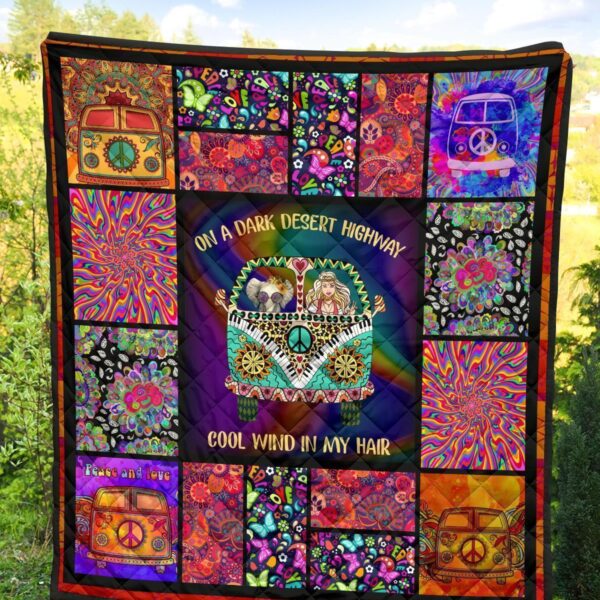 cool win in my hair hippie van quilt blanket funny gift idea or7gt