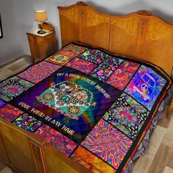 cool win in my hair hippie van quilt blanket funny gift idea wsjn0