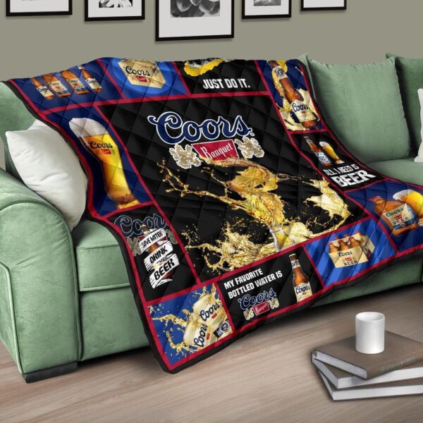 coors banquet quilt blanket all i need is beer gift idea qb002 luujf