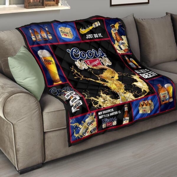 coors banquet quilt blanket all i need is beer gift idea qb002 ndpnd