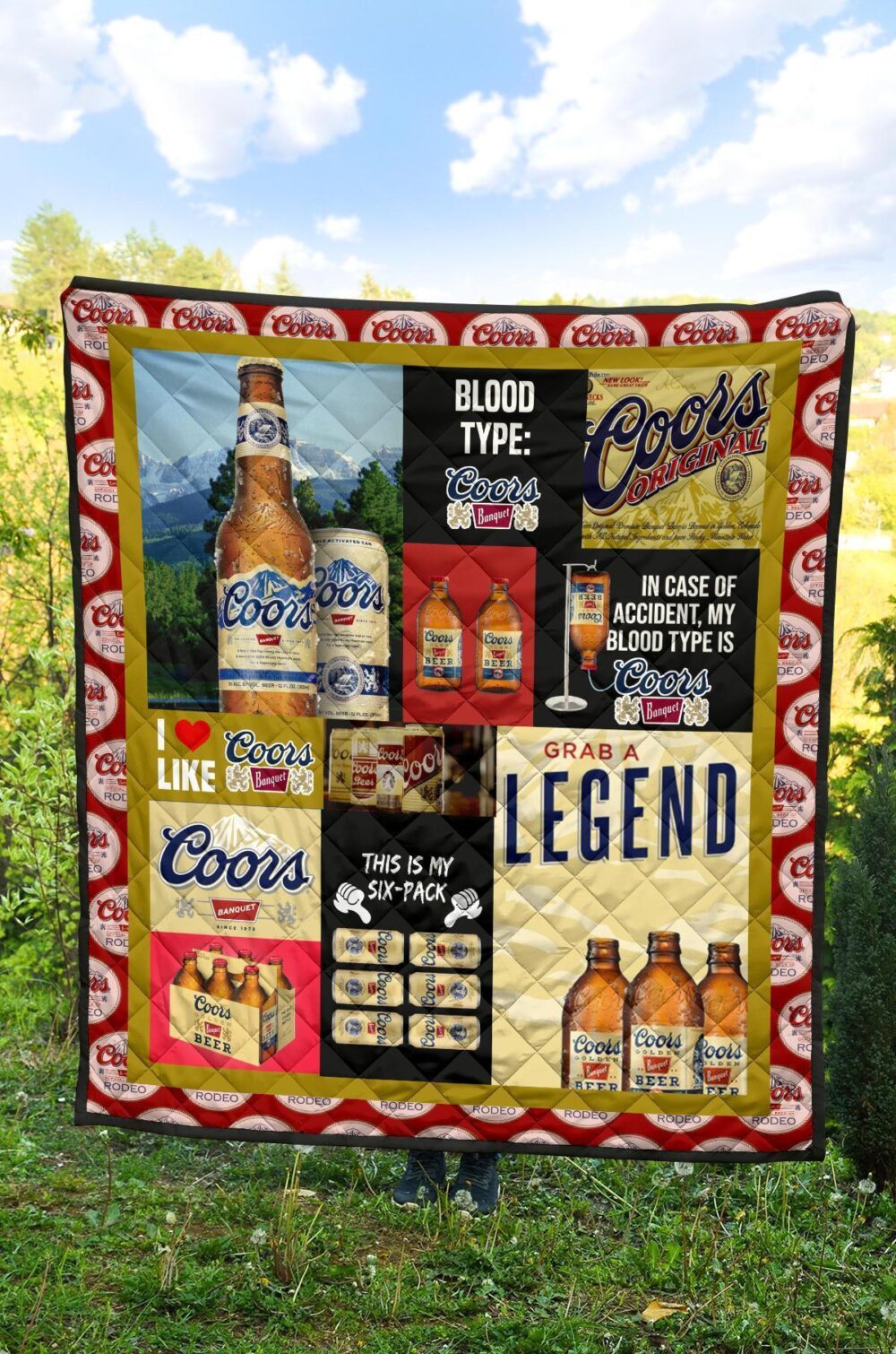 Coors Banquet Quilt Blanket Funny Gift For Beer Lover