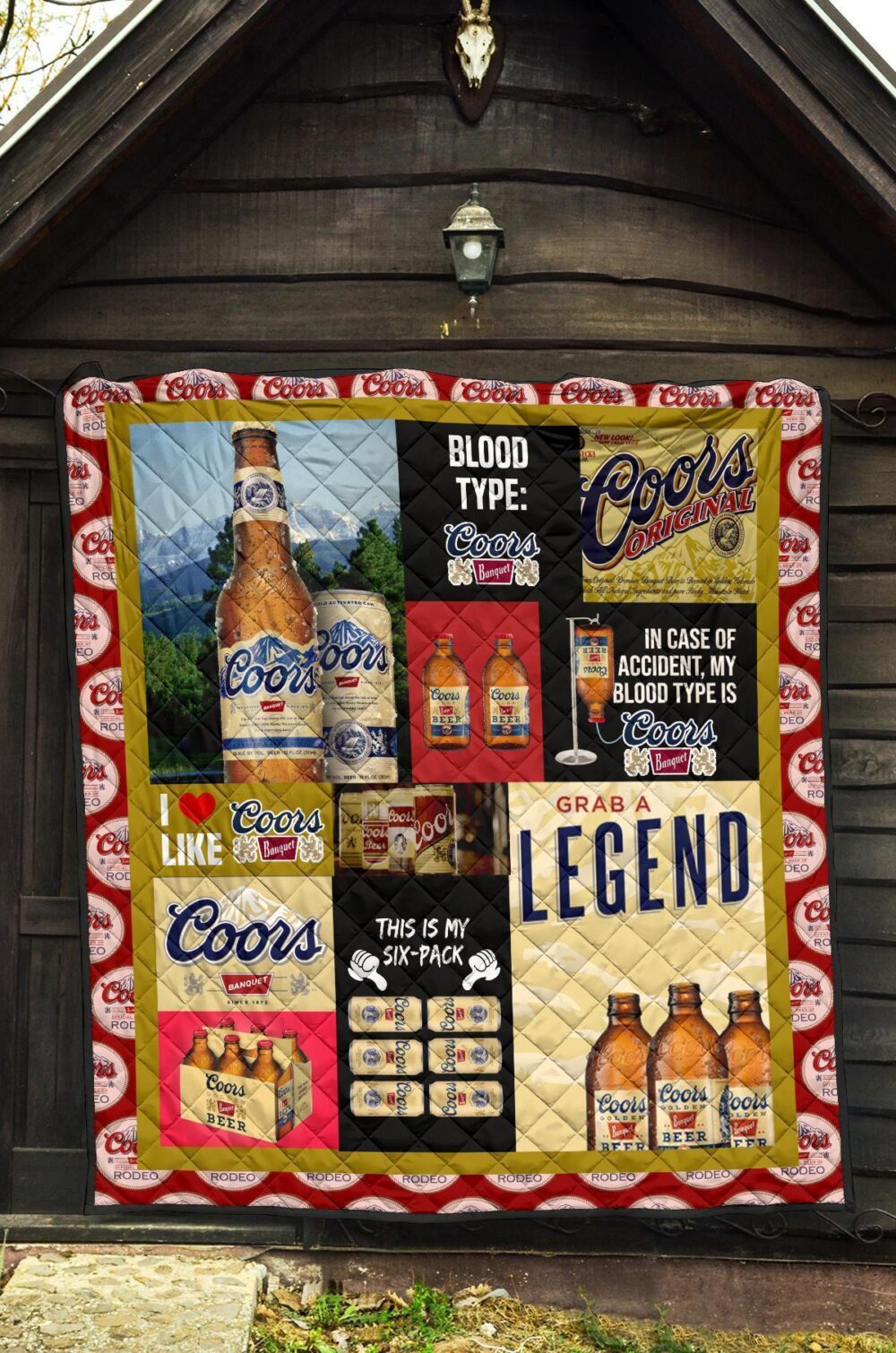 Coors Banquet Quilt Blanket Funny Gift For Beer Lover