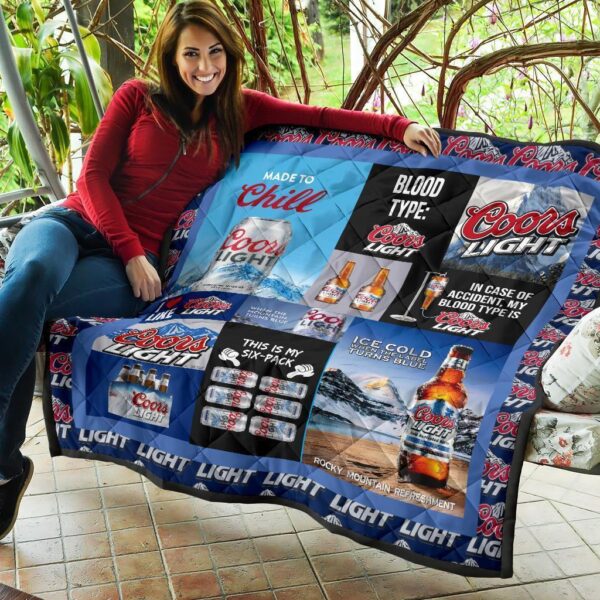 coors light quilt blanket funny gift for beer lover 6bqmf