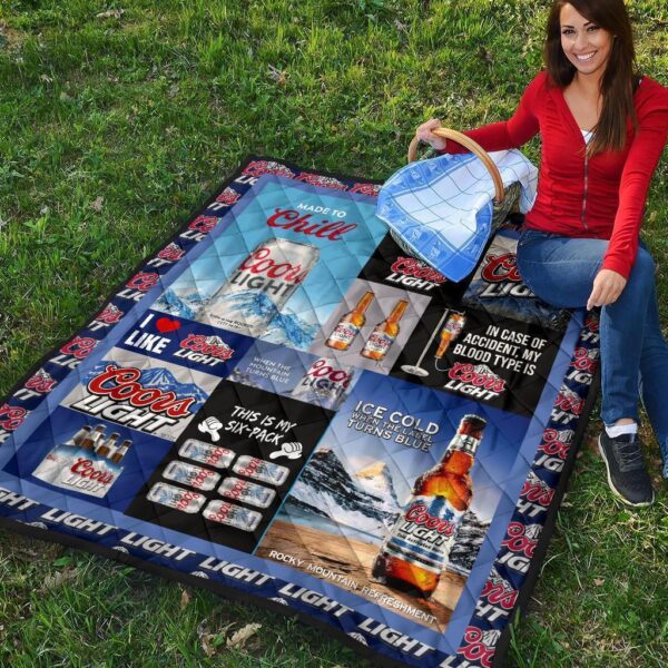 coors light quilt blanket funny gift for beer lover e7rfr