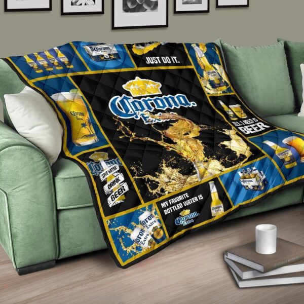 corona extra quilt blanket all i need beer lover gift 2h6bp