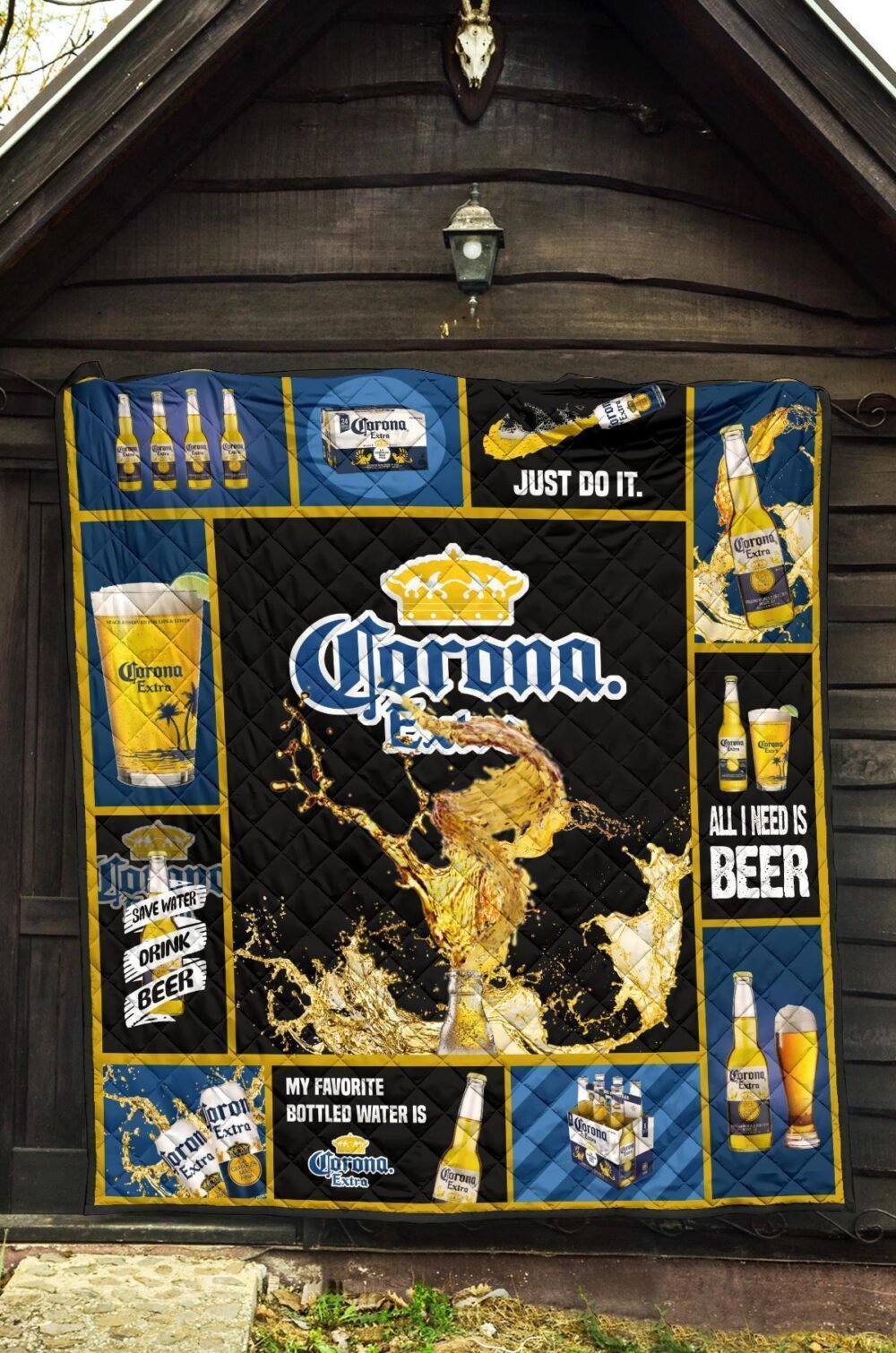 Corona Extra Quilt Blanket All I Need Beer Lover Gift