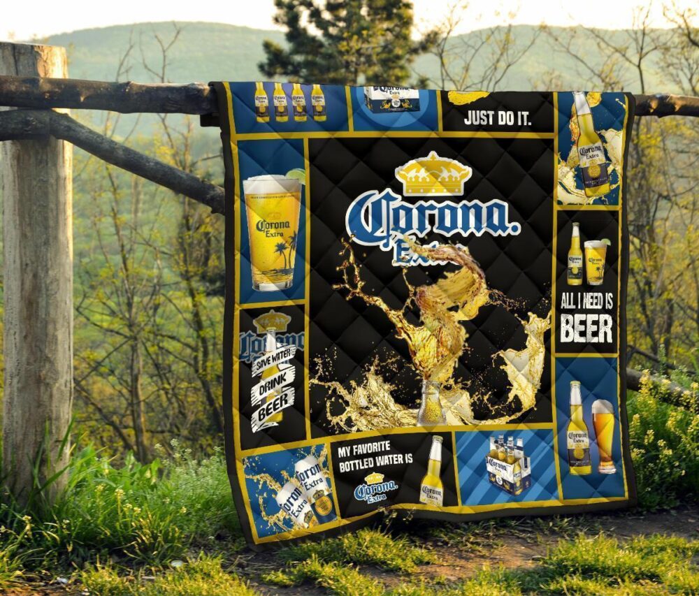 Corona Extra Quilt Blanket All I Need Beer Lover Gift