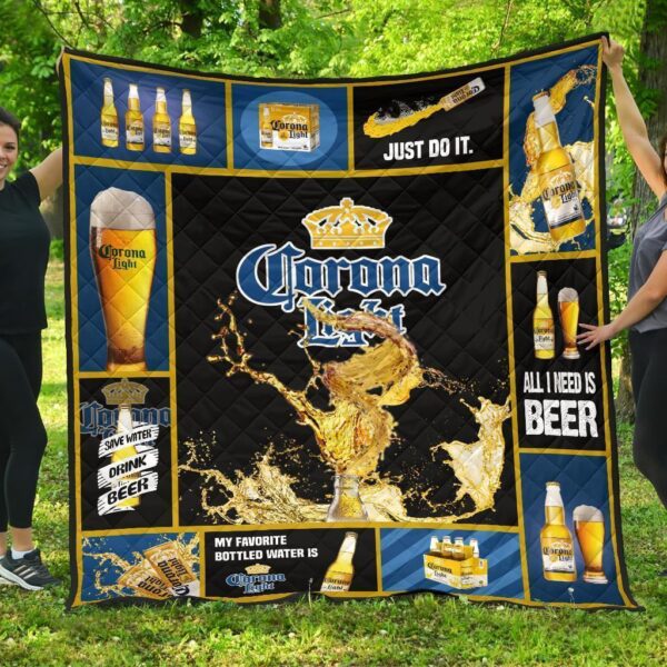 corona light quilt blanket all i need is beer gift idea 0aa12