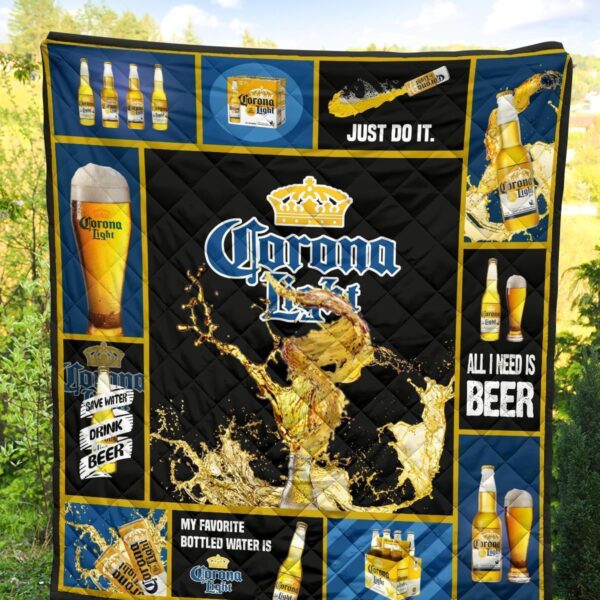 corona light quilt blanket all i need is beer gift idea pspfe